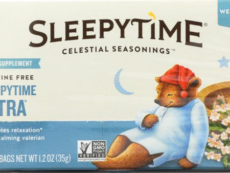 CELESTIAL SEASONINGS: Sleepytime Extra Wellness Herbal Tea, 20 Tea Bags For Cheap