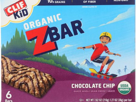 CLIF KID: Organic Zbar Chocolate Chip 6 Bars, 7.62 oz Cheap