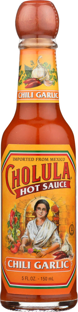 CHOLULA: Chili Garlic Hot Sauce, 5 oz Fashion