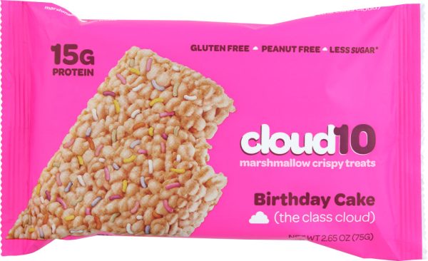 CLOUD10: Birthday Cake Marshmallow Crispy Bar, 2.65 oz Hot on Sale