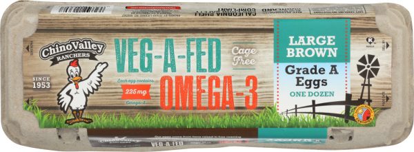 CHINO VALLEY: Veg-A-Fed Omega-3 Large Brown Eggs, 1 dz For Cheap