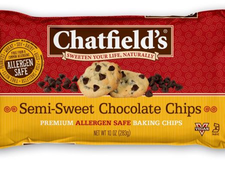 CHATFIELDS: Semi-Sweet Chocolate Chips, 10 oz For Sale