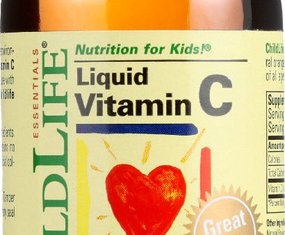 CHILDLIFE ESSENTIALS: Liquid Vitamin C Orange Flavor, 4 oz Online Sale