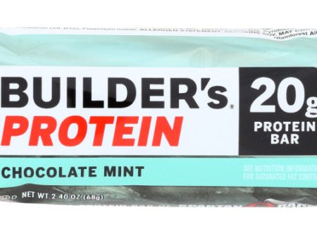 CLIF BUILDER: Protein Bar Chocolate Mint, 2.4 oz For Discount