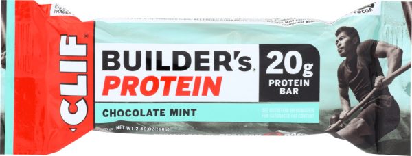 CLIF BUILDER: Protein Bar Chocolate Mint, 2.4 oz For Discount