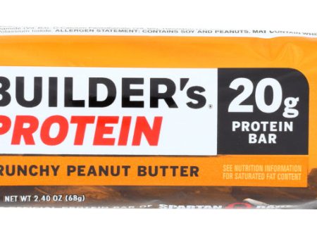 CLIF: Builder Protein Bar Crunchy Peanut Butter, 2.4 oz Sale