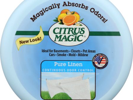 CITRUS MAGIC: Air Deodorizer Solid Pure Linen, 8 oz For Cheap