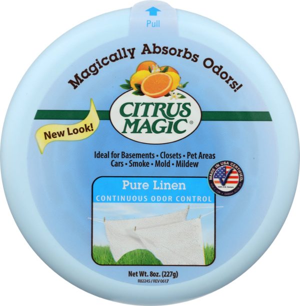 CITRUS MAGIC: Air Deodorizer Solid Pure Linen, 8 oz For Cheap