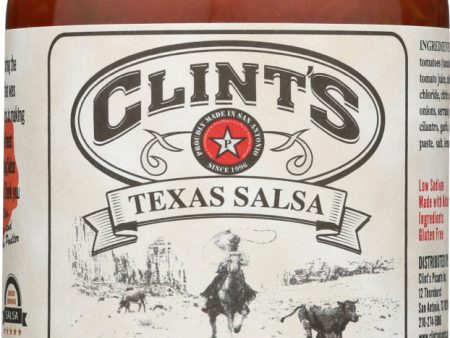 CLINT S: Texas Salsa Hot, 16 oz Cheap