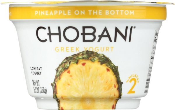 CHOBANI: Greek Yogurt Pineapple on the Bottom Low-Fat, 5.3 oz on Sale