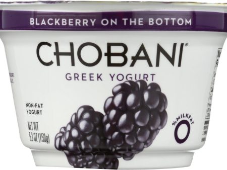 CHOBANI: Fob 0% Fat Blackberry Yogurt, 5.3 oz on Sale