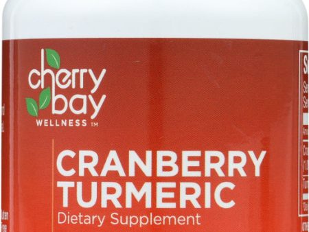 CHERRY BAY WELLNESS: Cranberry Turmeric Dietary Supplement, 90 cp Supply