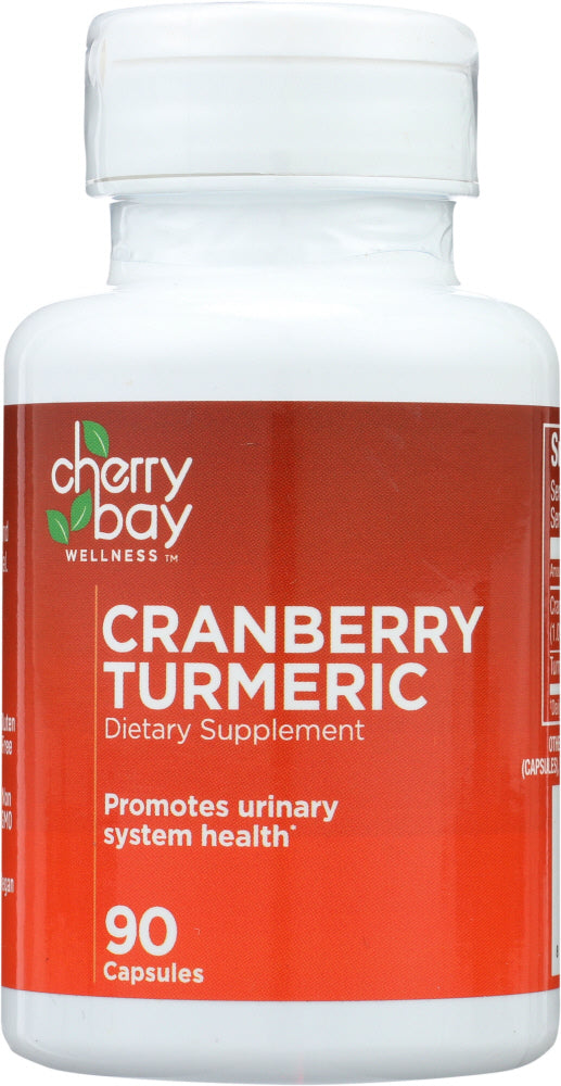 CHERRY BAY WELLNESS: Cranberry Turmeric Dietary Supplement, 90 cp Supply