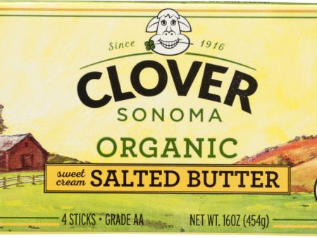 CLOVER SONOMA: Organic Salted Butter, 16 oz Online Hot Sale