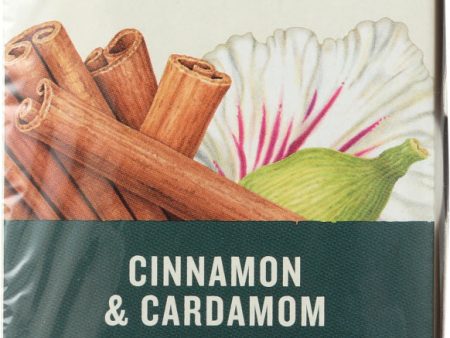 CELESTIAL SEASONINGS: Organic Herbal Tea Cinnamon & Cardamom Pack of 20, 1.7 oz For Sale