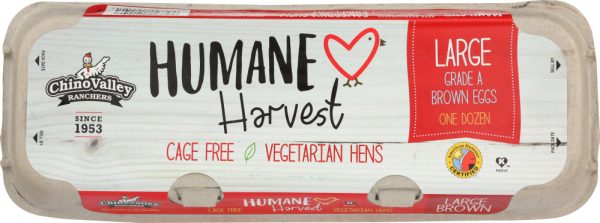 CHINO VALLEY: Humane Harvest Large Brown Eggs, 1 dz Online now