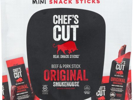 CHEFS CUT: Beef & Pork Mini Snack Sticks Smokehouse, 3.5 oz on Sale