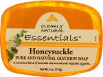 CLEARLY NATURAL: Honeysuckle Pure And Natural Glycerine Soap, 4 oz Online Sale