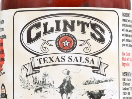 CLINTS: Salsa Roasted Serrano, 16 oz For Sale