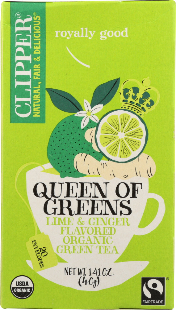 CLIPPER: Organic Queen of Greens Tea, 1.41 oz on Sale