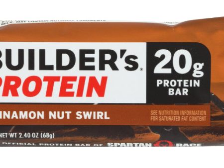 CLIF BUILDER: Bar Cinnamon Nut Swirl, 2.4 oz Supply