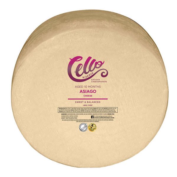 CELLO: Riserva Hand Crafted Asiago Cheese Wheel, 20 lb Supply