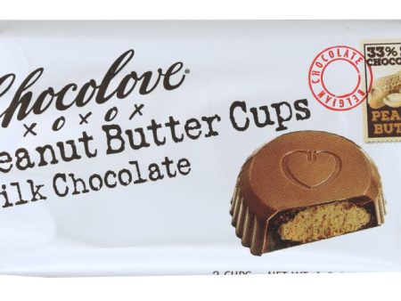 CHOCOLOVE: Peanut Butter Cups Milk Chocolate, 1.2 oz Online Sale