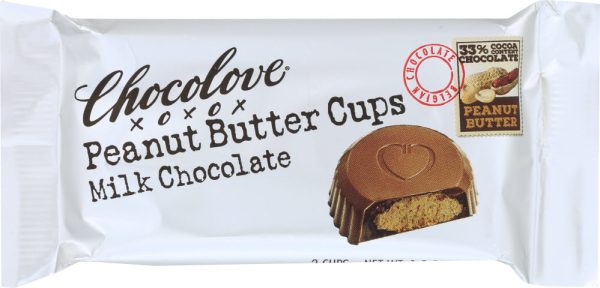 CHOCOLOVE: Peanut Butter Cups Milk Chocolate, 1.2 oz Online Sale