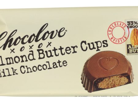 CHOCOLOVE: Almond Butter Cups Milk Chocolate, 1.2 oz on Sale