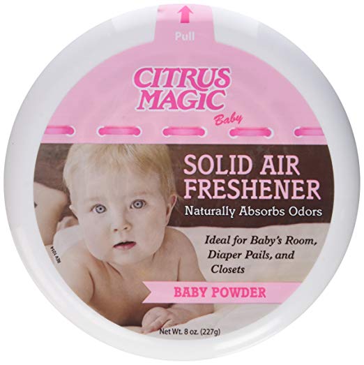 CITRUS MAGIC: Air Freshener Solid Baby Powder, 8 oz Online Hot Sale