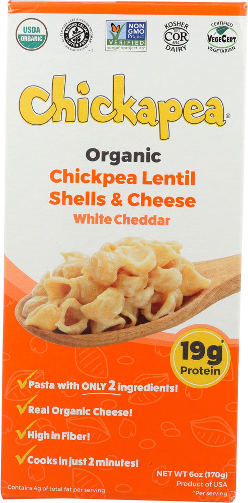 CHICKAPEA: Lentil Shells & White Cheese, 6 oz Discount