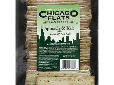 CHICAGO FLATS: Flatbread Spinach and Kale, 8 oz Sale