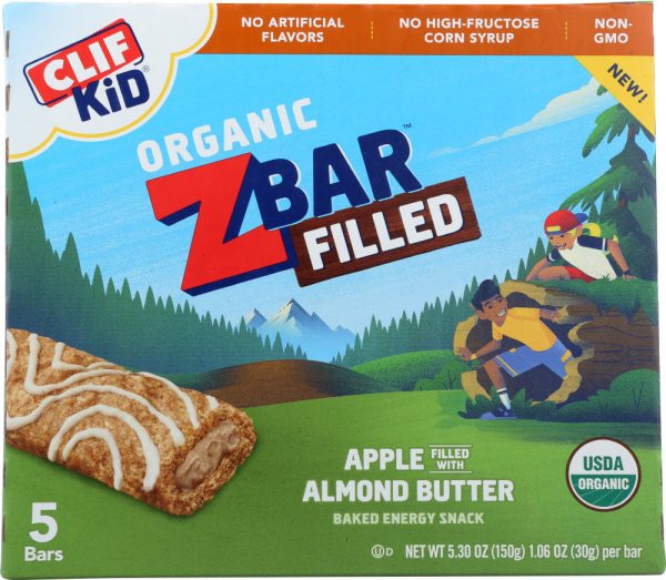 CLIF KID: Bar Filled Apple Almond Butter, 5.3 oz For Discount