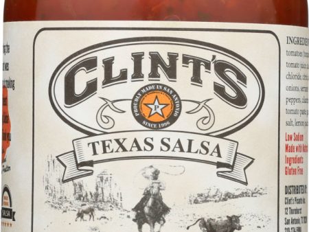 CLINT S: Texas Salsa Medium, 16 oz Online Sale