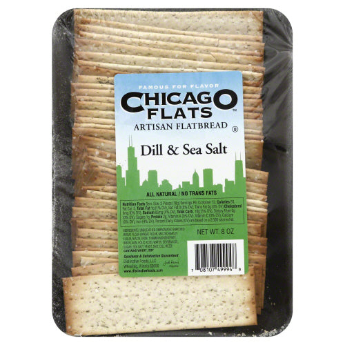 CHICAGO FLATS: Flatbread Dill and Sea Salt, 8 oz For Sale