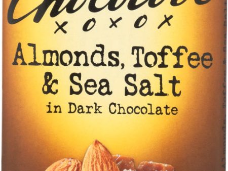 CHOCOLOVE: Almonds Toffee & Sea Salt in Dark Chocolate, 3.2 oz Hot on Sale