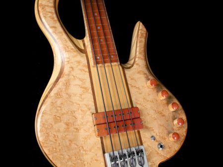 Mike Browne Design Gnome Fretless 4 Electric Bass Natural 2009 Sale