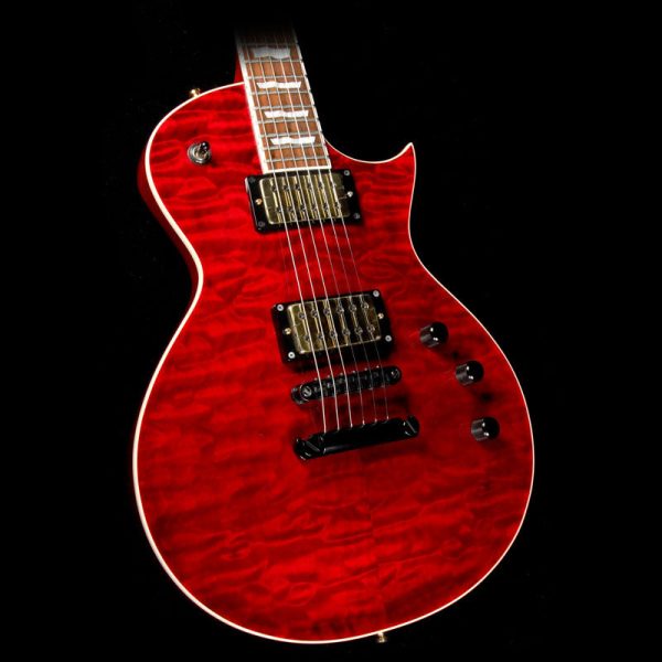 Used 2006 ESP Eclipse II Electric Guitar Transparent Red Online Sale