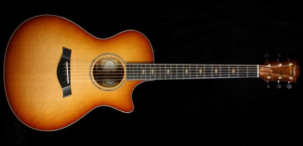 Used 2015 Taylor Custom Shop BTO Grand Concert Hawaiian Koa Acoustic Guitar Shaded Edgeburst For Sale