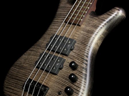 Warwick Custom Shop Corvette $$ BO Bubinga Electric Bass Guitar Black Oil on Sale