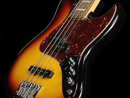 Used Fender American Vintage Hot Rod  70s Jazz Bass Electric Bass Guitar Three-Tone Sunburst For Sale