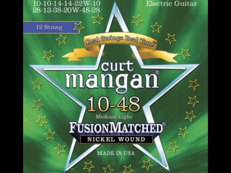 Curt Mangan Fusion Matched Nickel Wound 12-String Electric Strings (10-48) Cheap