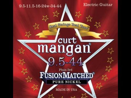 Curt Mangan Fusion Matched Pure Nickel Electric Strings (9.5-44) For Discount