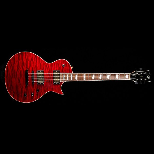 Used 2006 ESP Eclipse II Electric Guitar Transparent Red Online Sale