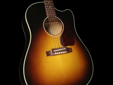 Gibson Montana J-45 Dreadnought Cutaway Acoustic Guitar Vintage Sunburst For Cheap