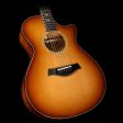 Used 2015 Taylor Custom Shop BTO Grand Concert Hawaiian Koa Acoustic Guitar Shaded Edgeburst For Sale