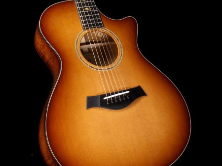 Used 2015 Taylor Custom Shop BTO Grand Concert Hawaiian Koa Acoustic Guitar Shaded Edgeburst For Sale